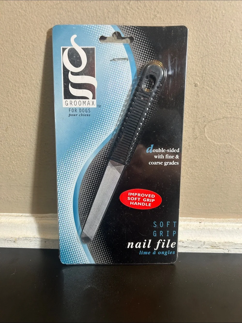Groomax Soft Grip Nail File for Dogs - Black